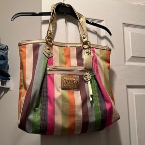 Coach Stripped Poppy Bag